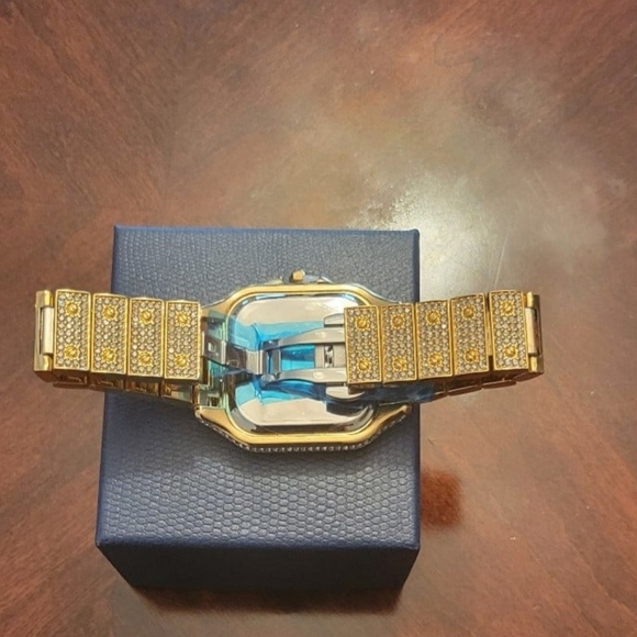 Mens Hip Hop Rapper Full Iced Out Simulated Diamond Waterproof Quartz Wa… - Picture 7 of 11